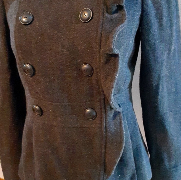 Ann Taylor Loft short wool peacoat. 0 NWOT - Picture 2 of 14